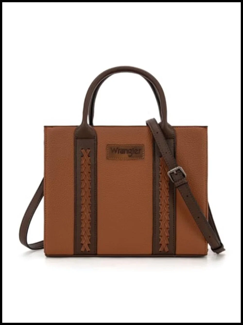 Vegan Leather Tote Bag with Adjustable Strap
